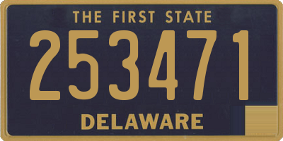 DE license plate 253471