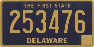 DE license plate 253476
