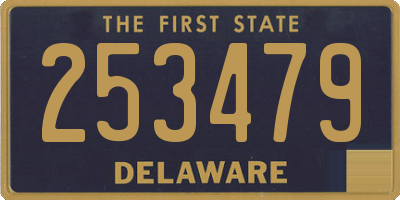 DE license plate 253479