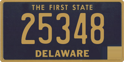 DE license plate 25348