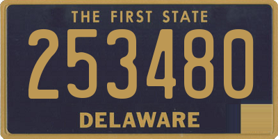 DE license plate 253480