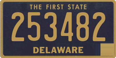 DE license plate 253482