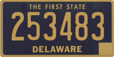 DE license plate 253483