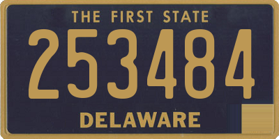 DE license plate 253484