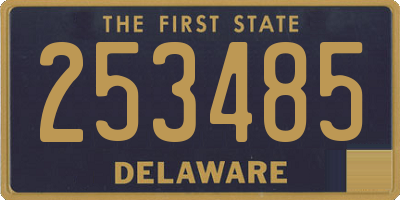 DE license plate 253485