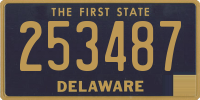 DE license plate 253487