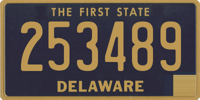 DE license plate 253489