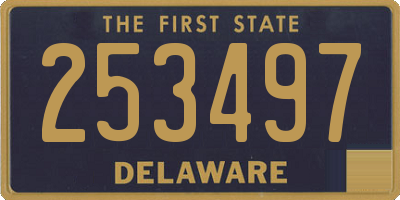 DE license plate 253497