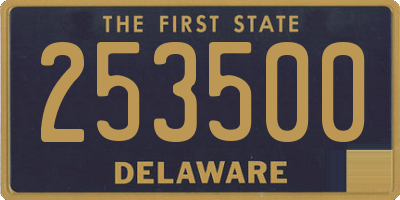 DE license plate 253500