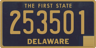 DE license plate 253501