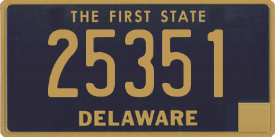 DE license plate 25351