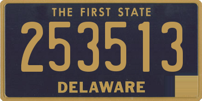 DE license plate 253513