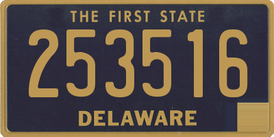 DE license plate 253516