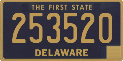 DE license plate 253520