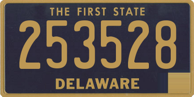 DE license plate 253528
