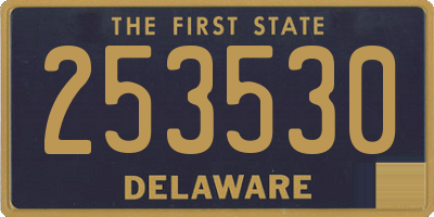 DE license plate 253530