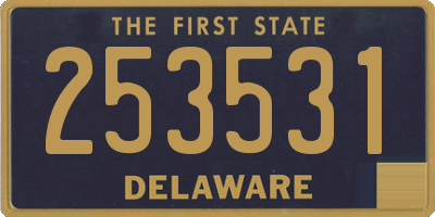 DE license plate 253531