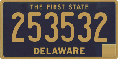 DE license plate 253532