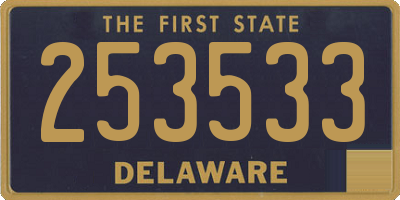 DE license plate 253533