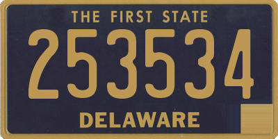 DE license plate 253534