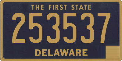 DE license plate 253537