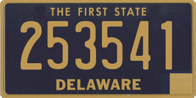 DE license plate 253541