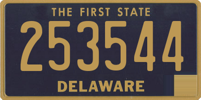 DE license plate 253544