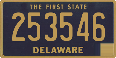 DE license plate 253546
