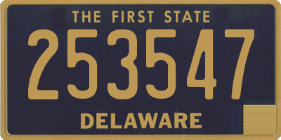DE license plate 253547