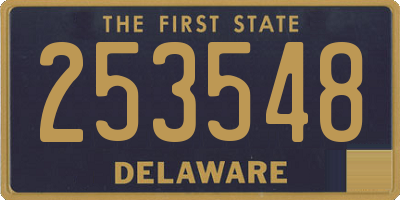 DE license plate 253548