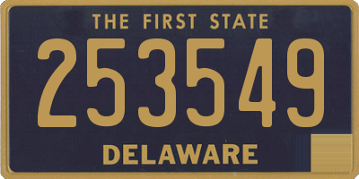 DE license plate 253549