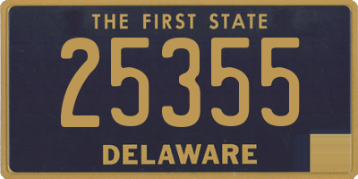 DE license plate 25355