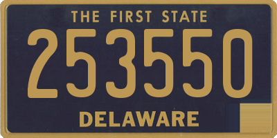 DE license plate 253550