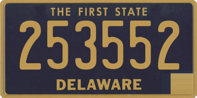 DE license plate 253552