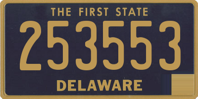 DE license plate 253553