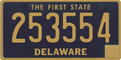 DE license plate 253554