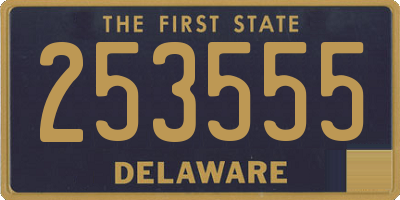 DE license plate 253555
