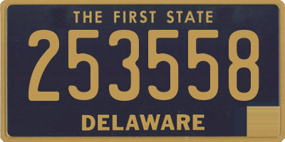 DE license plate 253558