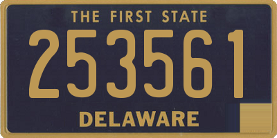DE license plate 253561