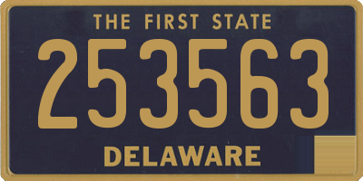DE license plate 253563