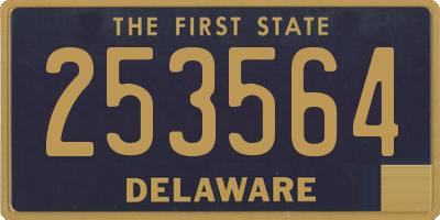 DE license plate 253564