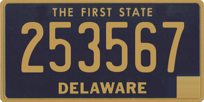 DE license plate 253567