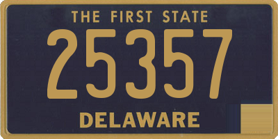 DE license plate 25357