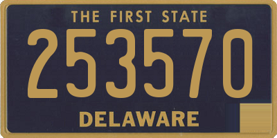 DE license plate 253570