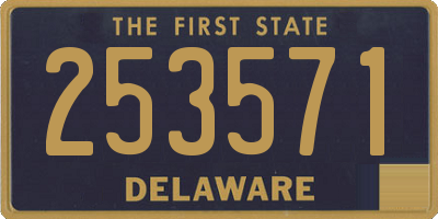 DE license plate 253571