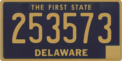 DE license plate 253573
