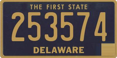 DE license plate 253574