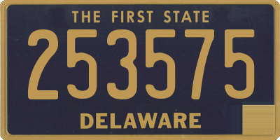 DE license plate 253575