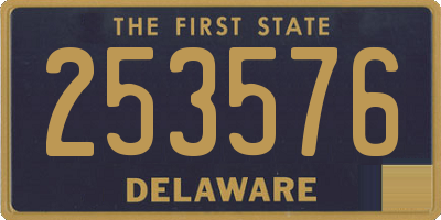 DE license plate 253576
