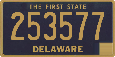DE license plate 253577